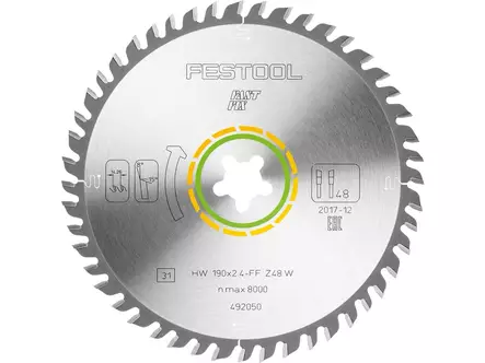 Festool Sahanterä WOOD FINE CUT HW 190x2,4 FF W48 - Sirkkelinterät - 492050 - 1
