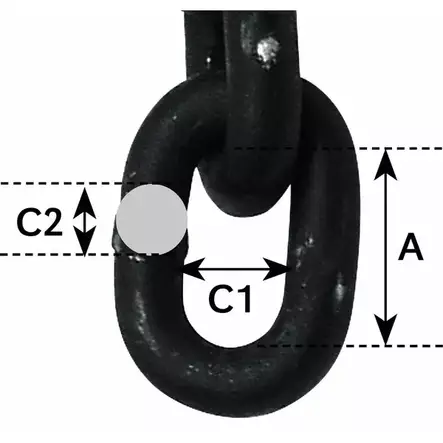 Nostoketju 13mm/5,0T - Luokitellut nostoketjut - NK1350 - 2
