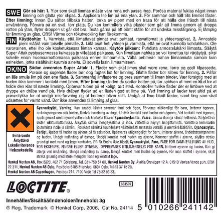 PIKALIIMA 3G LOCTITE SUPER ATTACK - Tekniset kemikaalit - HK100 - 2