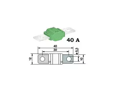 SULAKE MIDI 40A VIHREÄ - Liittimet - 0602040 - 1