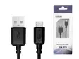 MICRO-USB KAAPELI 1,2M MUSTA - USB-laturit, pistokkeet ja adapterit - 1800-0330 - 1