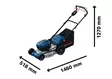 Bosch GRA18V2-46SP Akkuruohonleikkuri runko - Työnnettävät ruohonleikkurit - 06008C8200 - 3