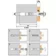 Kiila-ankkuri m16x145mm korr.suoj 20kpl - Essve kiinnitystarvikkeet - FL050 - 3