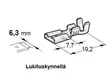 LIITIN MTA NAAR.6,3MM 1-2,5MM JOHDOLLE - Liittimet - MTA-1101650 - 2