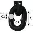 Nostoketju 13mm/5,0T - Luokitellut nostoketjut - NK1350 - 2