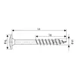 Puuruuvi Leveäkanta 6,0X120mm 100kpl Tx3 - Puuruuvit - SPAXLK06120 - 2