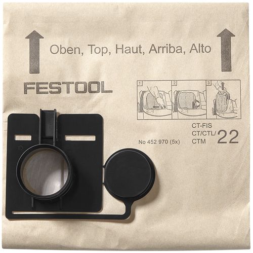 Festool Pölypussi FIS-CT 22/5 - Imurin pussit ja suodattimet - 452970 - 1