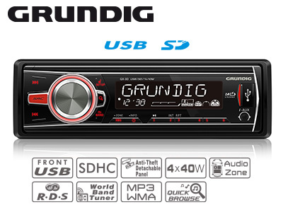 GRUNDIG GX-30 AUTOSOITIN USB - Autoilutarvikkeet ja lisävarusteet - 1705-004-GX30 - 1