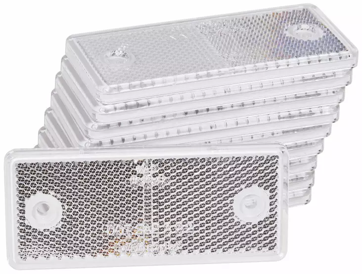 HEIJASTIN 96X42MM VALK. KIINN.REIÄT 10KPL - Peräkärryn valot - ST100670 - 1