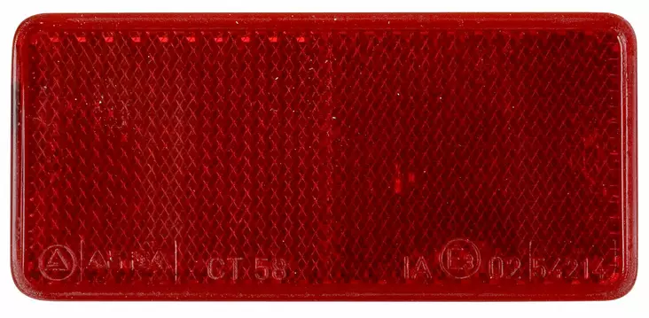 HEIJASTIN PUNAINEN 40X90 TARRALLA (EI PAKATTU) - Peräkärryn valot - ST100460 - 1