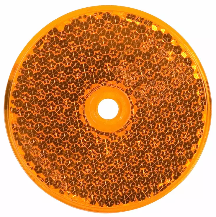 HEIJASTIN PYÖREÄ KELTAINEN 68MM 7301 (EI PAKATTU) - Peräkärryn valot - ST342003300 - 1