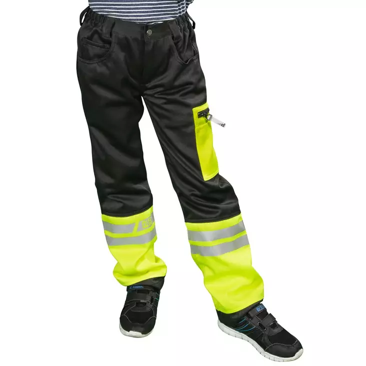 HOUSUT LASTEN AARON FL.KEL/MUSTA - Lasten työvaatteet - PAT584K-100 - 1