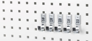 KANNATIN KOUKKU 40MM 5KPL REIKÄLEVYYN - Työkaluseinät ja koukut - KH810 - 1