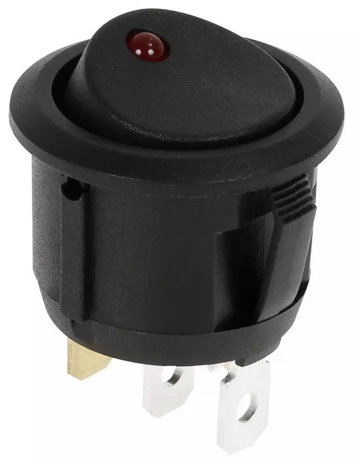 KATKAISIN ON/OFF 24V PYÖREÄ PUNAINEN - Katkaisijat - ST70010 - 1