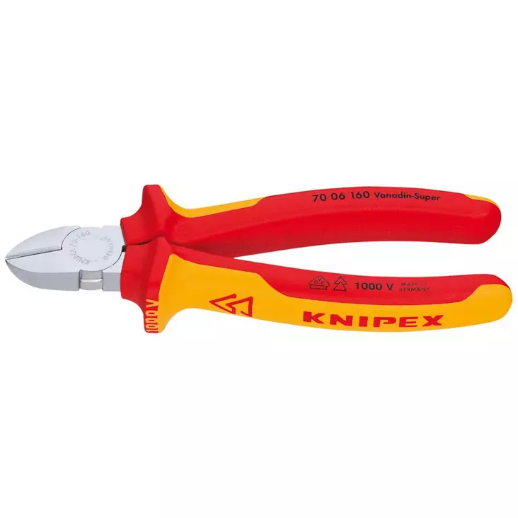 KNIPEX SIVULEIKKURIT VDE 160MM - Pulttisakset ja leikkurit - 7006160 - 1