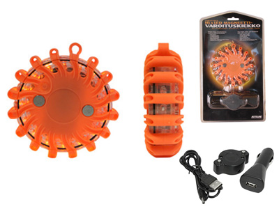 LED-VAROITUSKIEKKO ORANSSI LADATTAVA - Majakat ja varoitusvilkut - 1603-580020 - 1