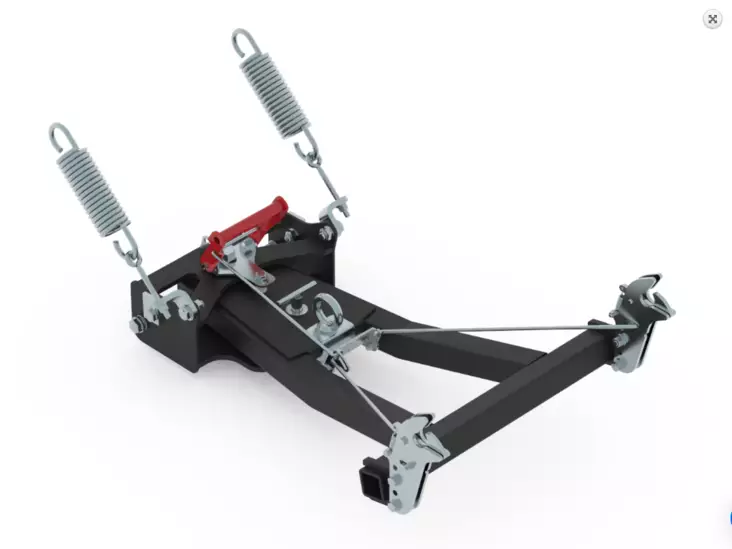 LUMILEVYN TYÖVÄLINERUNKO 700CCM3 QUICK ATTACH FRONT MOUNTED STANDARD PUSH TUBE - Mönkijän puskulevyt - 206200 - 1