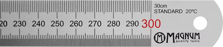 MAGNUM TERÄSVIIVAIN 300MM - Mitat ja vesivaa'at - 51030 - 1