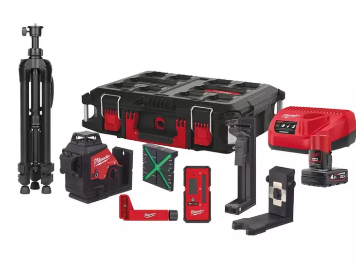 MILWAUKEE RISTILINJALASER M12 3PLKIT401P - Viivalaserit - MW478960 - 1