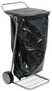 ROSKASÄKKI TELINE PYÖRILLÄ KANNELLA 50KG - Siivousvälineet - RAVE50 - 1