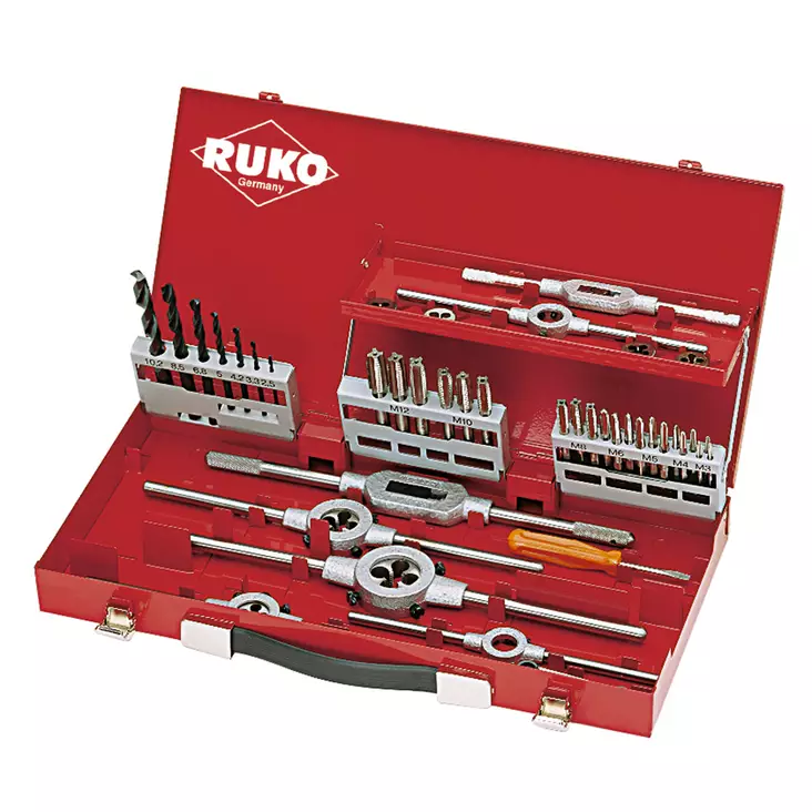 RUKO KIERRETYÖKALUSARJA M3-M12 44 OS - Kierretapit MM-koot - 245030 - 1