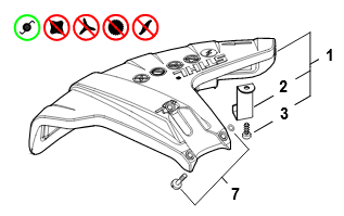 SIIMAPÄÄ SEKTORISUOJUS Ø 480 MM - Stihl työkalut ja metsätyövarusteet - 41477108100 - 1