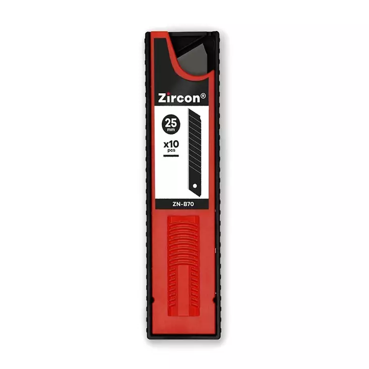 ZIRCON VARATERÄ 25MM, BLACK 10 KPL/PKT - Puukot ja mattoveitset - ZN-B70 - 1