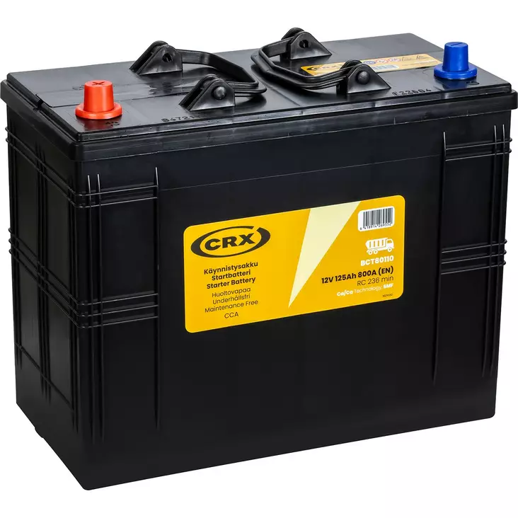 Akku SMF HD CRX 125Ah +- 345X173X263/284 - Ajoneuvojen akut - BCT80110 - 1