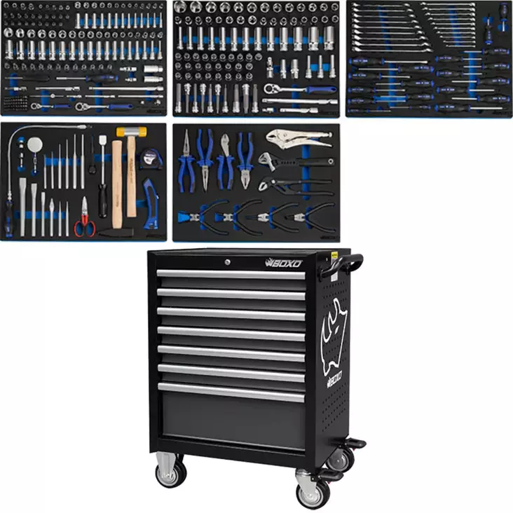Boxo Työkaluvaunu 680X480X1020mm - Työkaluvaunut - 285-7071A-TK330 - 1
