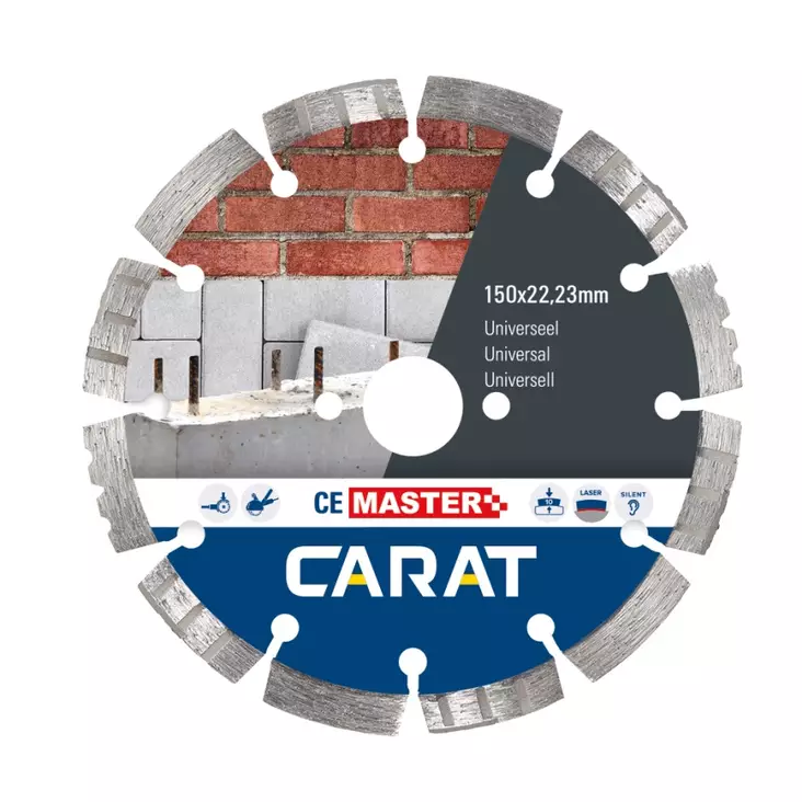 DIAMOND BLADE UNIVERSAL 150X22,23MM, CE MASTER - Timanttilaikat - CEM1509000 - 1