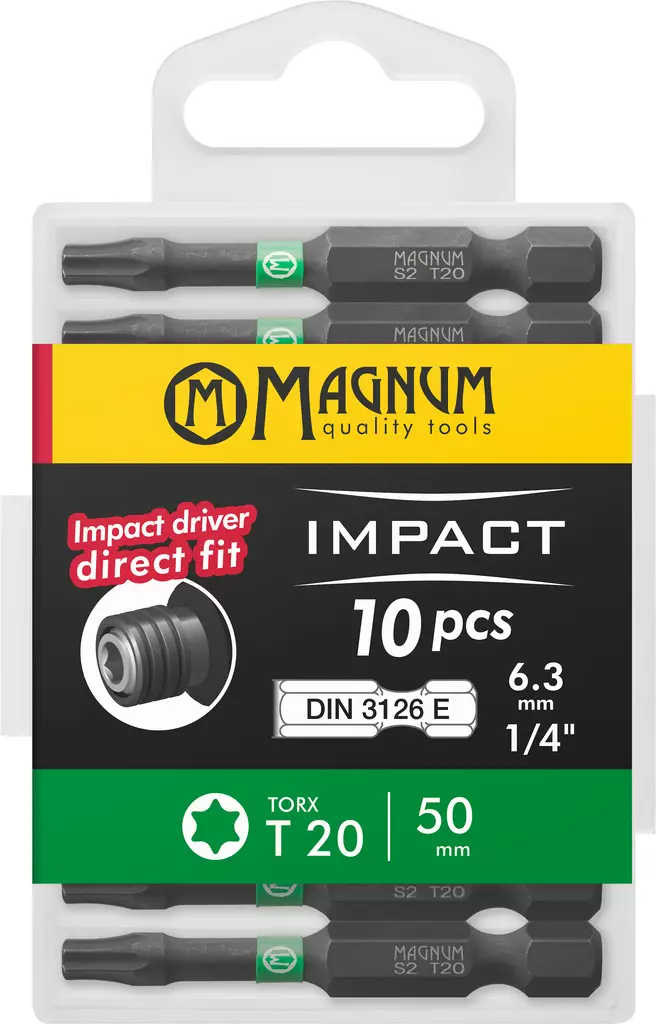 Kärki Impact 10kpl T20 50mm - Ruuvauskärjet ja pidikkeet - 19860 - 1