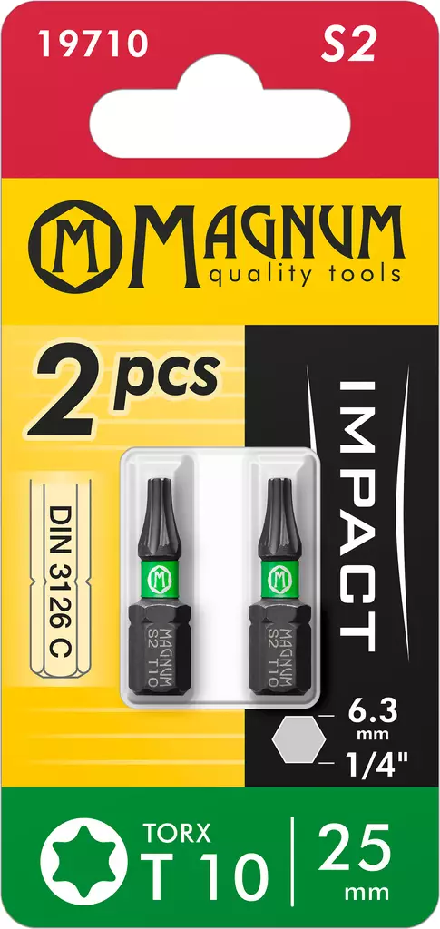 Kärki Impact 2kpl T10 25mm - Ruuvauskärjet ja pidikkeet - 19710 - 1
