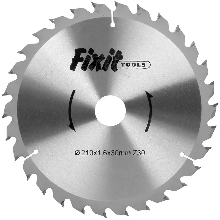 KOVAMETALLITERÄ 210X1,6X30MM Z30 PUULLE - Sirkkelinterät - FIX21030 - 1