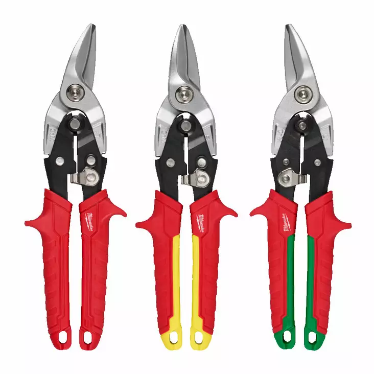 Milwaukee Peltisaksisarja 3kpl - Peltisakset ja listapihdit - MW499020 - 1