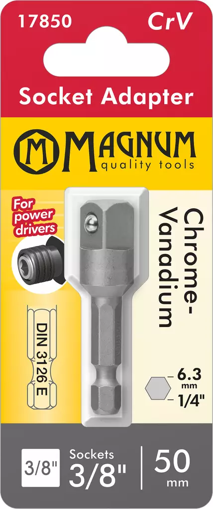 Muunnoskappale Bits-3/8" 50mm - Ruuvauskärjet ja pidikkeet - 17850 - 1