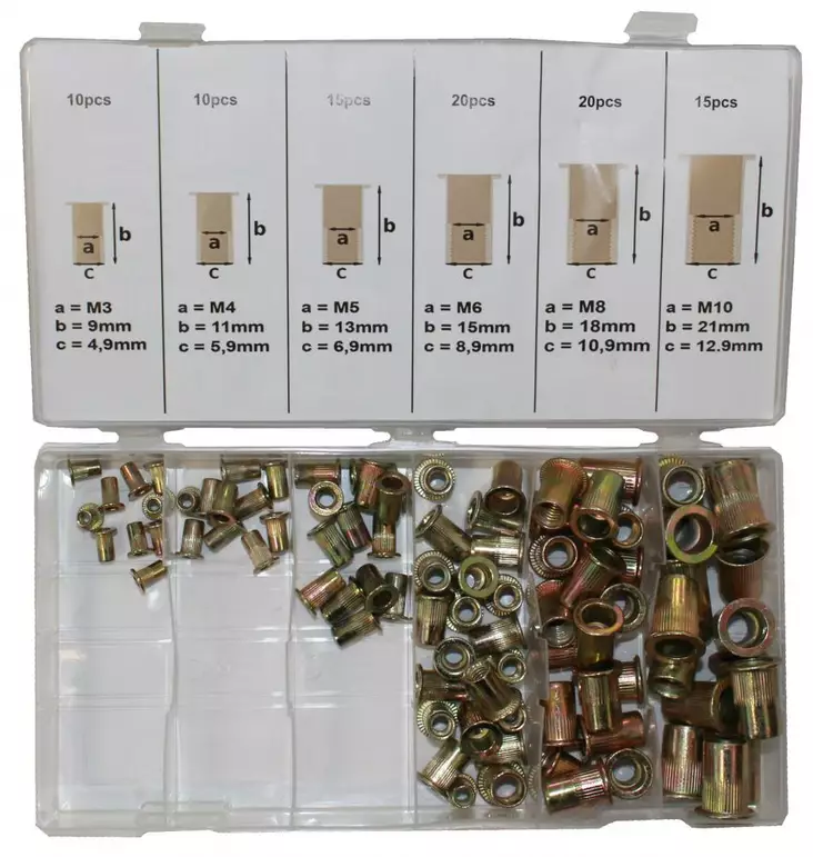 NIITTIMUTTERILAJITELMA 90-OS. M3-M10 - Vetoniitit - MR-2430 - 1