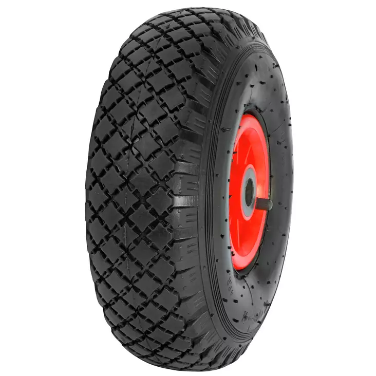 Pyörä 4.00X4/4 Muovi/Neulal. Täydellinen - Ilmakumirenkaat - XPM300100 - 1