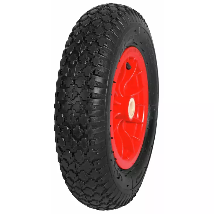 Pyörä 4.00X8/4 Muovi/Liukul. Täydellinen - Ilmakumirenkaat - XPM400100 - 1