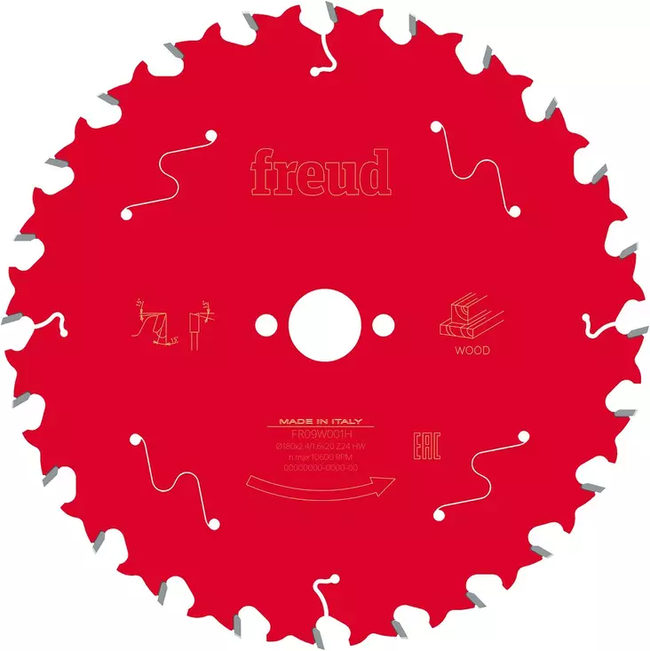 SIRKKELINTERÄ 180X2,4X20 Z24 KOVAMETALLI - Sirkkelinterät - CFT30010 - 1