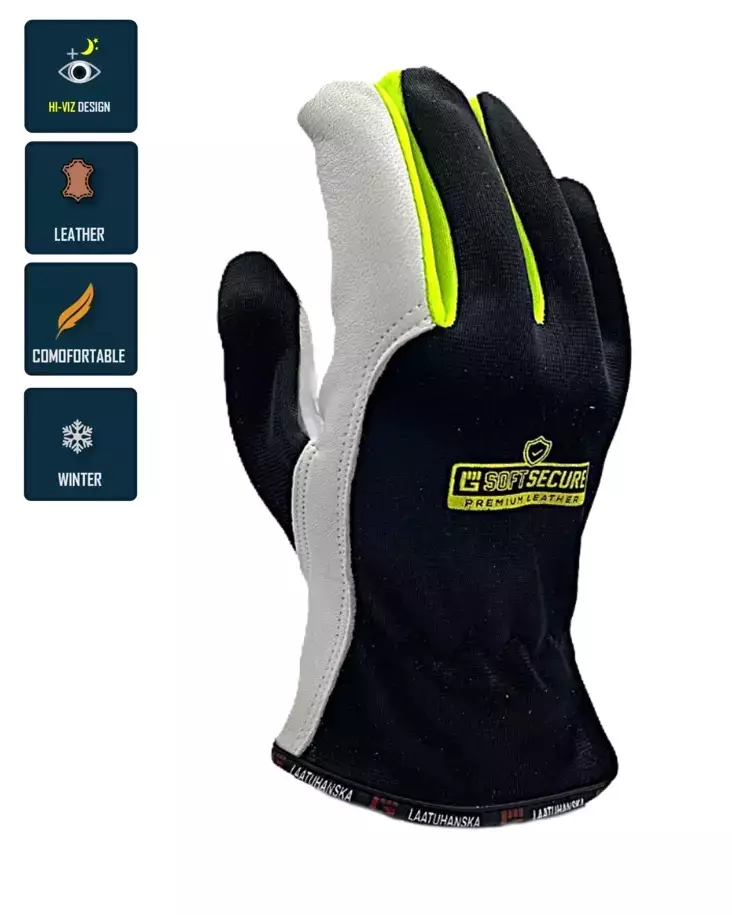 Soft Secure Britex/ nahka asentaja käsine vuorillinen Art.1015W - Asentajan hanskat - 1015W-10 - 1