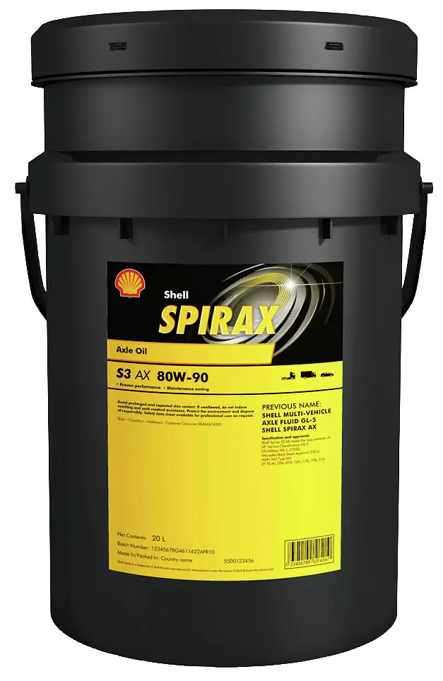 SPIRAX S3 AX 80W-90 20L - Öljyt - SE722256-20 - 1