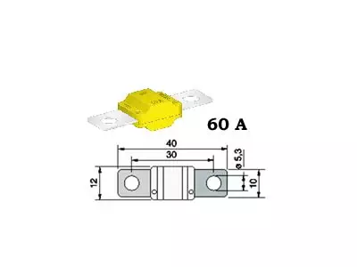 SULAKE MIDI 60A KELTAINEN - Liittimet - 0602060 - 1