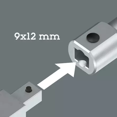 9998 X-Power varsi vaihtopäille, 9 x 12 mm - Räikät, jatkot ja vääntimet - 05003200001 - 2