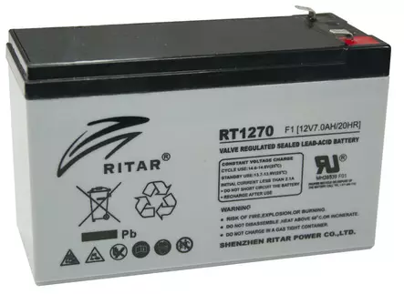 RITAR AKKU 12V, 7AH, 151X65X100MM - Ajoneuvojen akut - RT1270-F1 - 1