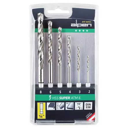 ALPEN METALLIPORANTERÄSARJA 2-8MM HSS SUPER - Teräsarjat - AL108061 - 1