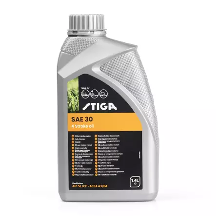 Stiga SAE 30 4-tahti moottoriöljy 1,4 LT - Öljyt - 1111-9236-01 - 1