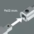 9998 X-Power varsi vaihtopäille, 9 x 12 mm - Räikät, jatkot ja vääntimet - 05003200001 - 2