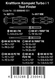 Kraftform Kompakt Turbo i 1 Tool Finder, 16-Osainen - Sarjat - 05006640001 - 3