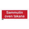 Opaste 200x80 Sammutin oven takana, muovi - Ensiapu ja työsuojelu - TRA071 - 1