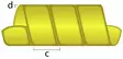 Suojaspiraali 16mm Keltainen 1m 3kpl - Letkut ja tarvikkeet - LSP016K1 - 2